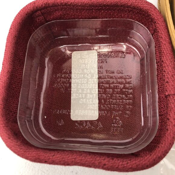 2003 Longaberger Holiday Helper Basket w/Handle, Protector, Fabric Liner Vintage - Picture 9 of 9